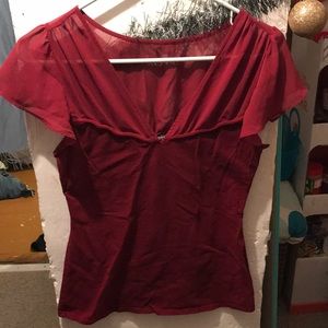 Red blouse